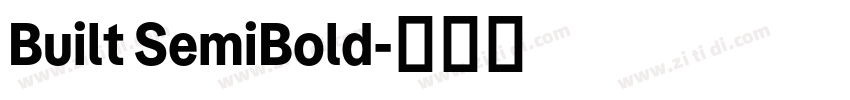 Built SemiBold字体转换 Built SemiBold字体转换